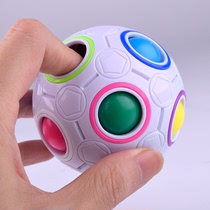 益智玩具智力儿童减压解压小异形彩虹球创意手指三阶二阶足球魔方