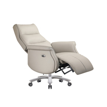 528A真皮老板椅办公室商务大班椅办公椅子可躺家用电脑椅