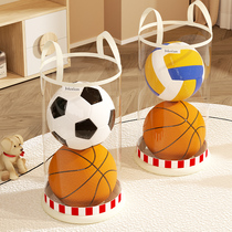 篮球收纳架家用球类玩具整理桶神器室内儿童运动器材摆放置物架子