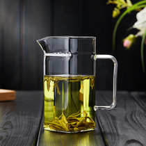 绿茶泡茶器加厚玻璃公道杯茶漏一体分茶器月牙过滤茶杯泡茶壶茶具