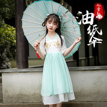 薇薇古装舞蹈摄影道具中国风儿童汉服雨伞古风小号油纸伞女童古代