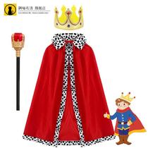 圣诞披风红色斗篷披肩 cosplay迪士尼披风儿童成人国王王子表演服