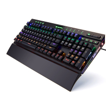MK12经典网吧款机械键盘青红黑轴带侧光带手托电竞游戏机械键盘