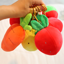 10厘米迷你小号草莓香蕉橙子苹果西瓜樱桃水果挂件系列毛绒玩具