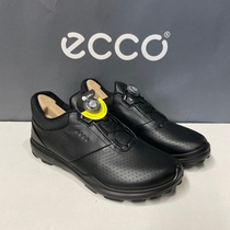ECCO爱步男鞋BOA锁扣防水高尔夫球鞋防滑混动健步休闲鞋155854