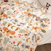 田园风圣诞节毛毯姜饼人法兰绒冬季绒床单午睡沙发毯礼品装饰毯子