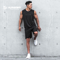 Alpharmy健身速干背心男宽松肌肉型训练坎肩运动上衣无袖T恤轻薄