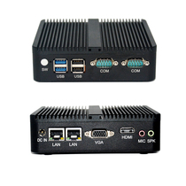 四核J1900迷你主机i5嵌入式微型工控电脑mini pc小型工控机XP系统