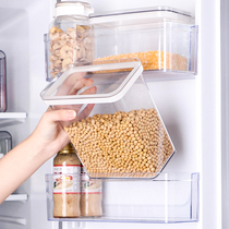 冰箱侧门专用食品收纳盒五谷杂粮食物收纳透明塑料盒食品级保鲜盒