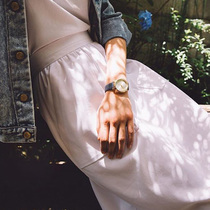 KOMONO比利时手表Estelle系列简约时尚休闲皮革表带个性石英腕表