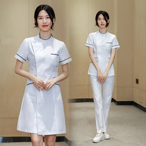 护士服秋冬短袖薄款分体套装制服医院前台牙科口腔工作服两件套