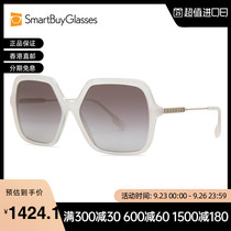 Burberry巴宝莉太阳眼镜象牙色外框方形新款时尚洋气男墨镜BE4324