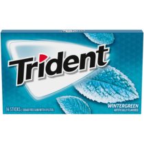 美国无糖经典原装进口Trident三叉戟木糖醇口香糖 冬青整盒