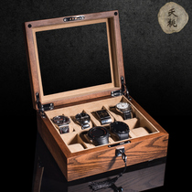 北美白蜡木纯实木质天窗手表盒子木制机械表手链首饰展示收纳藏盒