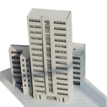 1:150/100仿真房屋高楼大厦办公楼房子拼装模型摆件城市沙盘建筑