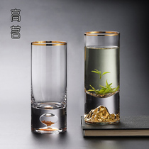 日式玻璃杯男士水杯泡茶夏高档单层绿茶杯子创意一对茶杯情侣对杯