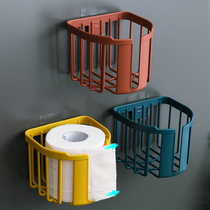 卫生间纸巾盒厕所免打孔置物架卫生纸纸巾架卷纸盒洗手间壁挂式放