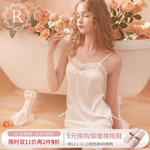 rosetree蕾丝吊带睡裙女款夏季小个子白色性感公主纯欲风睡衣夏天