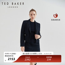 【博主同款】TED BAKER 2023秋冬新款女士粗花呢西装短外套266551