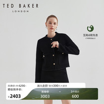 【博主同款】TED BAKER2023秋冬新款女士羊毛小香风短外套C34005