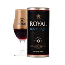 原装进口啤酒 royal brown皇家丹麦ROYAL黑啤酒1L*12听整箱大容量