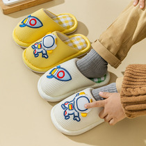 儿童棉拖鞋秋冬季男女童家居家用室内软底防滑可爱卡通保暖拖鞋