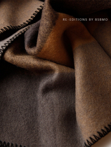 BSBMO丨北山自研纯羊毛毯盖毯沙发毯复古条纹提花羊绒披肩羊绒毯