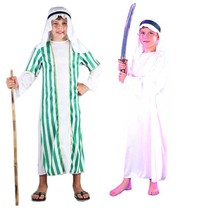 万圣节cos沙特阿拉伯服装中东阿联酋迪拜衣服六一节男童演出服