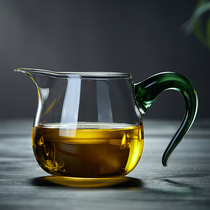 玻璃公道杯加厚耐热单个过滤日式茶具配件茶漏套装茶海茶滤分茶器