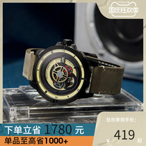 Lee男士手表机械表镂空表盘钛金属全自动防水机械手表品牌正品M55