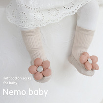 秋季新生婴儿0-1岁女宝宝公主软底地板鞋袜不掉跟护脚套学步鞋