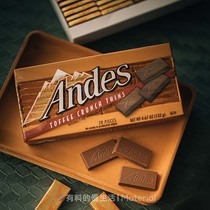 美国进口andes安迪士焦糖可可夹心巧克力薄荷生日情人节小礼物