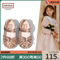 ARIACA女童鞋儿童皮鞋公主鞋软底礼服演出水晶鞋春秋鞋子宝宝单鞋