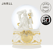 JARLL结婚水晶球音乐盒八音盒送女生女友新婚婚礼生日情人节礼物
