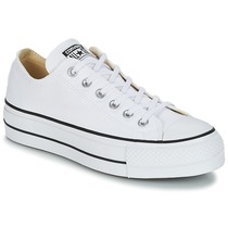 Converse匡威女鞋低帮板鞋厚底白色经典Chuck系列运动新款正品