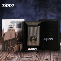 zippo之宝正版打火机 黑冰镜面创始人纪念日限量版收藏防风打火机