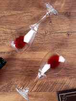 红酒杯套装带把醒酒器架子欧式红酒架水晶玻璃葡萄酒高脚杯八件套