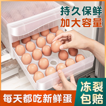 鸡蛋收纳盒冰箱用抽屉式食品级保鲜盒鸡蛋格收纳箱厨房收纳神器