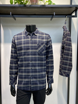 加绒加厚男士格子衬衫2023年新品商务休闲保暖长袖衬衣LENZON领佐