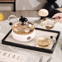 玻璃水果花茶壶茶杯套装蜡烛加热耐热泡茶煮茶炉养生壶下午茶茶具