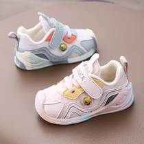 婴儿学步鞋春秋宝宝软底关键鞋0一1-2-3岁男女小童防滑运动机能鞋