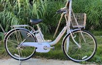 日本原装进口松下26寸标准款日系内三速变速男女通勤电助力自行车