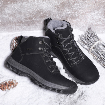 外贸登山鞋男冬季加绒新款保暖户外运动鞋轻便越野爬山徒步鞋子女