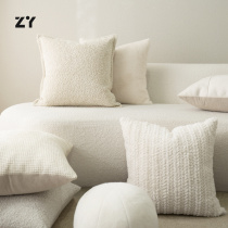致悦【现代】客厅沙发抱枕轻奢高级感靠垫样板间靠枕套不含芯白色