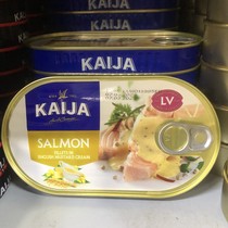 俄罗斯沙丁鱼罐头油浸沙丁鱼芥末三文鱼开盖即食170克