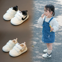 女宝宝鞋子春秋季婴儿软底学步鞋0一1-2岁小童单鞋婴幼儿小白鞋男