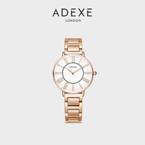 【复古系】ADEXE复古小金表 小众手表女时尚简约钢带女士腕表