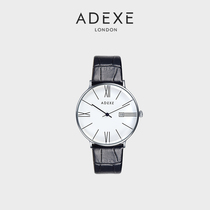 ADEXE英国进口情侣手表男时尚商务石英小众手表简约超薄腕表