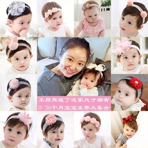宝宝发带韩国女婴儿公主0-1-3岁头饰护囟门头花0-6-12个月蝴蝶结