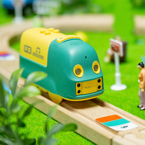 魔洛克魔力号智能编程 电动火车 兼容宜家HAPE 米兔木质轨道玩具